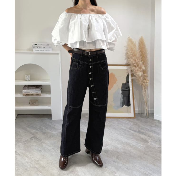 ラッフルフリルオフショルブラウス | Jewelobe | 詳細画像7 