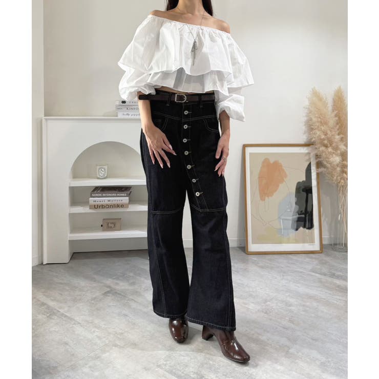 ラッフルフリルオフショルブラウス | Jewelobe | 詳細画像9 