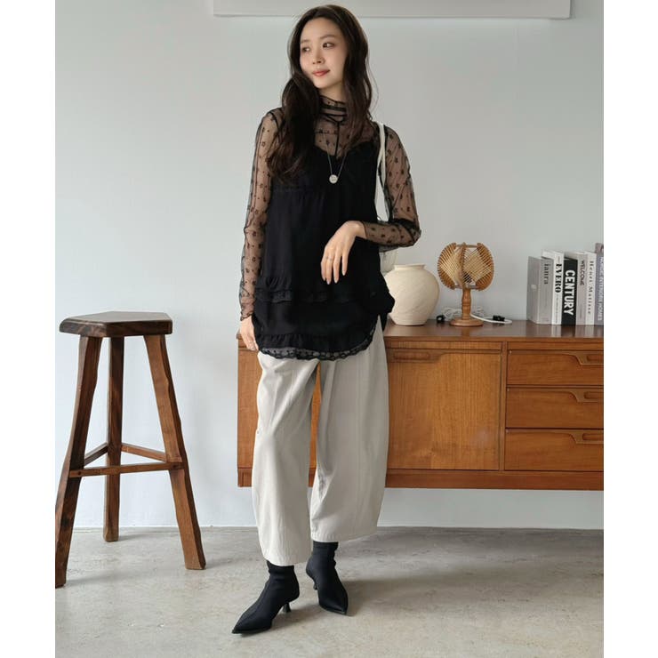 シフォン×レースフリルキャミチュニック | Jewelobe | 詳細画像29 