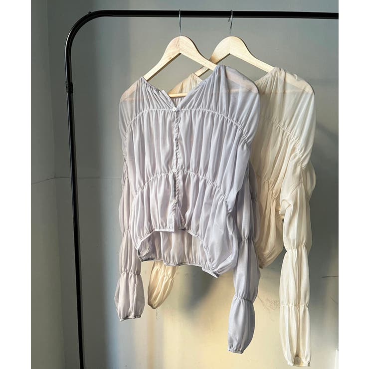 ボリュームシャーリングシアーブラウス | Jewelobe | 詳細画像17 