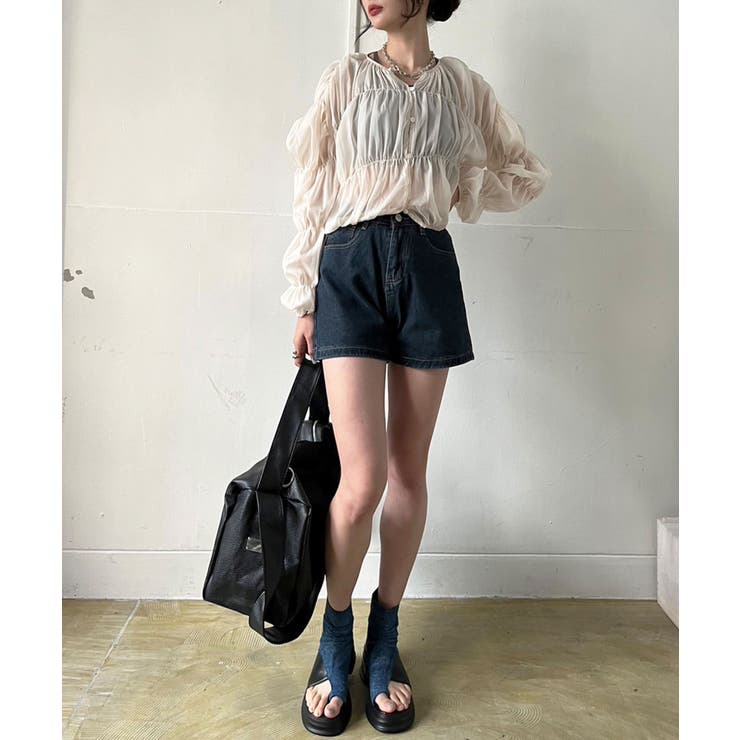 ボリュームシャーリングシアーブラウス | Jewelobe | 詳細画像6 