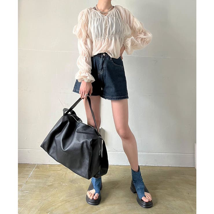 ボリュームシャーリングシアーブラウス | Jewelobe | 詳細画像7 