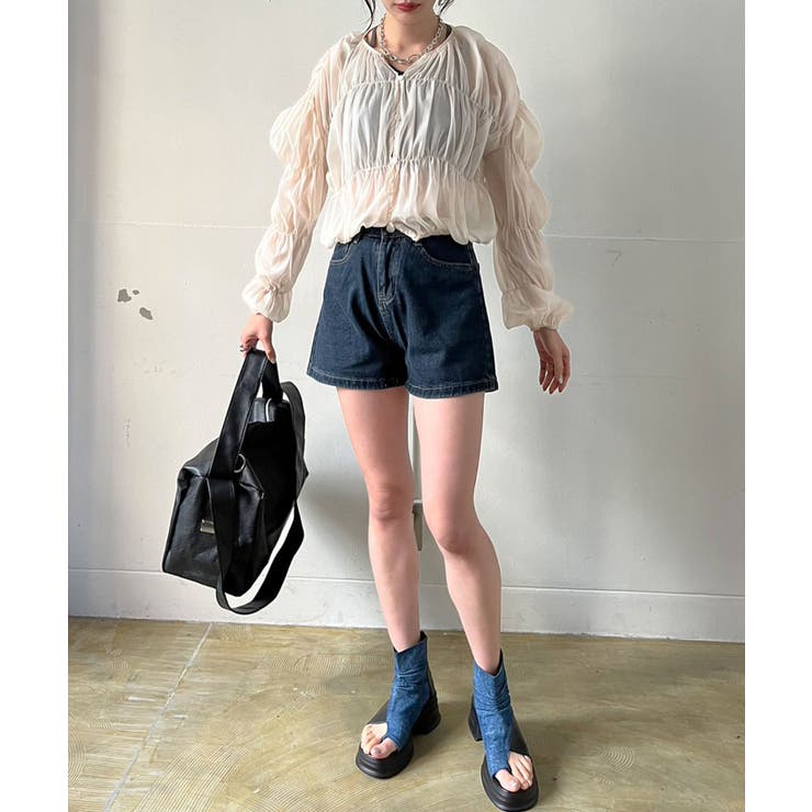 ボリュームシャーリングシアーブラウス | Jewelobe | 詳細画像8 