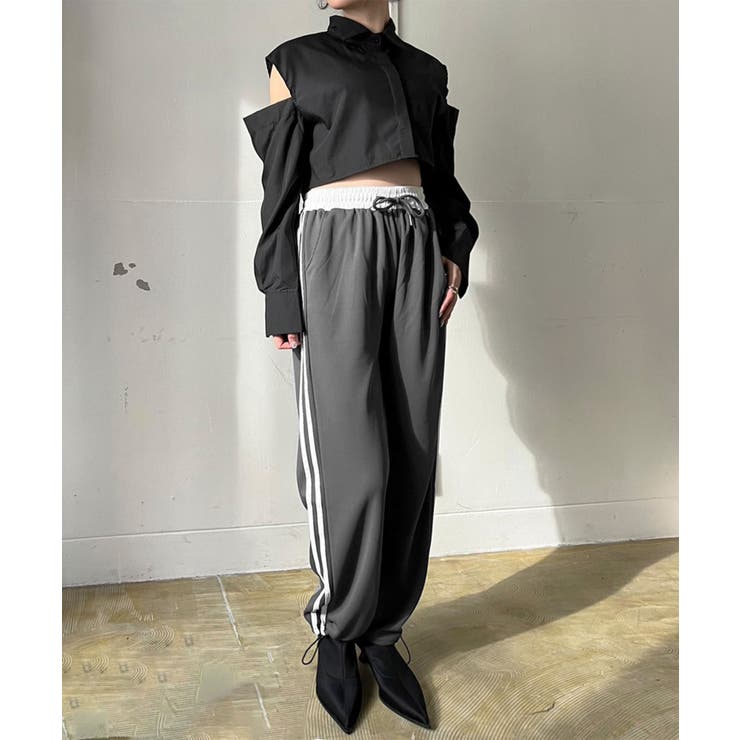 ショルダーカットアウトクロップドシャツ | Jewelobe | 詳細画像23 