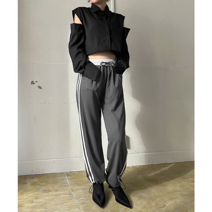 ショルダーカットアウトクロップドシャツ | Jewelobe | 詳細画像25 