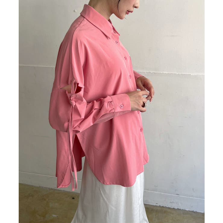 スリーブスラッシュオーバーサイズシャツ | Jewelobe | 詳細画像13 