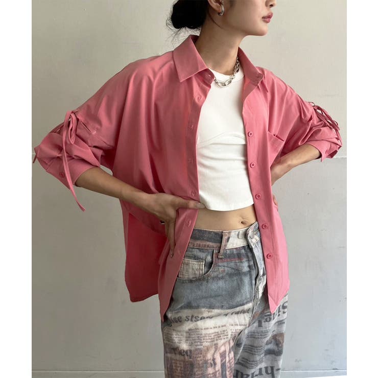 スリーブスラッシュオーバーサイズシャツ | Jewelobe | 詳細画像14 