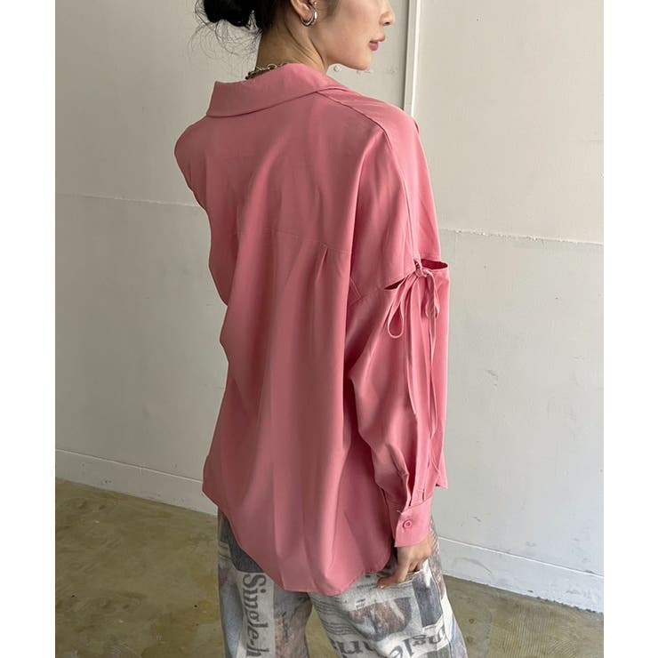 スリーブスラッシュオーバーサイズシャツ | Jewelobe | 詳細画像16 