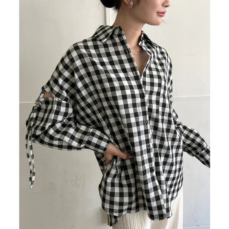 スリーブスラッシュオーバーサイズシャツ | Jewelobe | 詳細画像23 