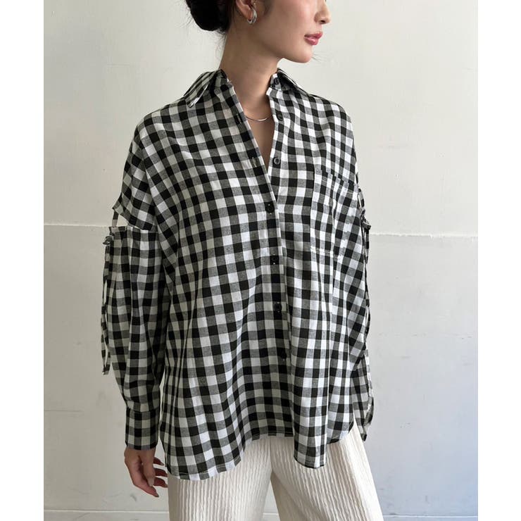 スリーブスラッシュオーバーサイズシャツ | Jewelobe | 詳細画像24 