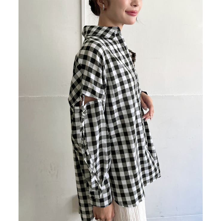 スリーブスラッシュオーバーサイズシャツ | Jewelobe | 詳細画像25 