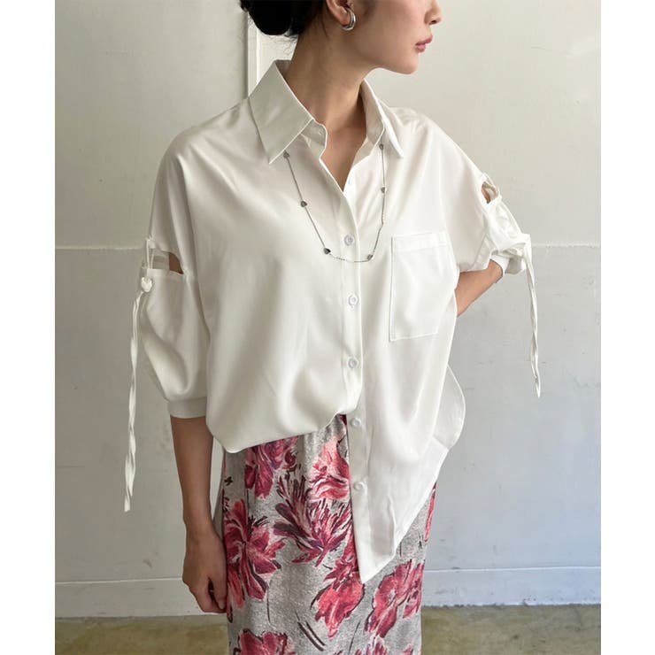 スリーブスラッシュオーバーサイズシャツ | Jewelobe | 詳細画像3 