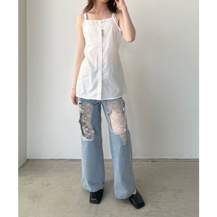 ショートシャツボレロ×キャミストレートチュニックセット | Jewelobe | 詳細画像10 