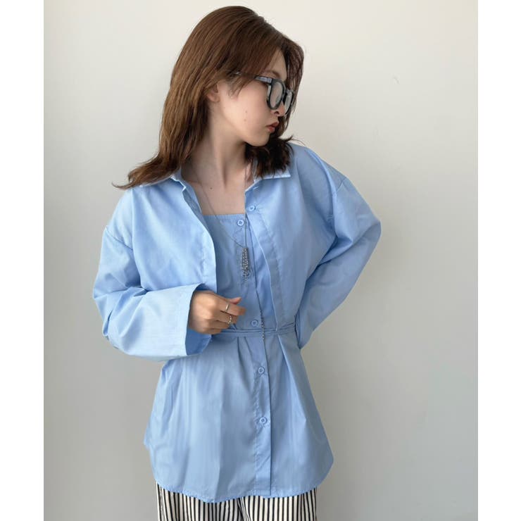 ショートシャツボレロ×キャミストレートチュニックセット | Jewelobe | 詳細画像14 