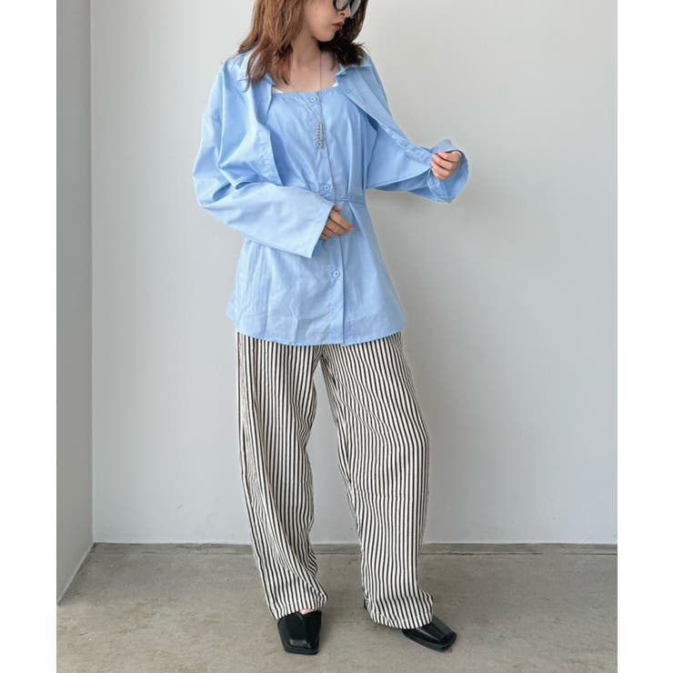 ショートシャツボレロ×キャミストレートチュニックセット | Jewelobe | 詳細画像18 