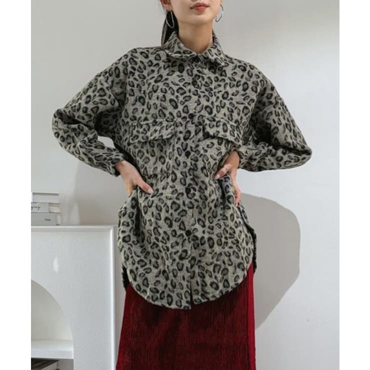 レオパードルーズアウターシャツ | Jewelobe | 詳細画像10 