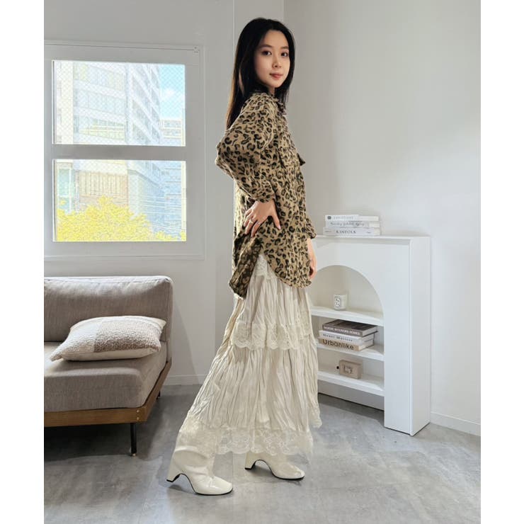 レオパードルーズアウターシャツ | Jewelobe | 詳細画像5 