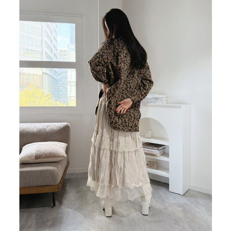 レオパードルーズアウターシャツ | Jewelobe | 詳細画像8 