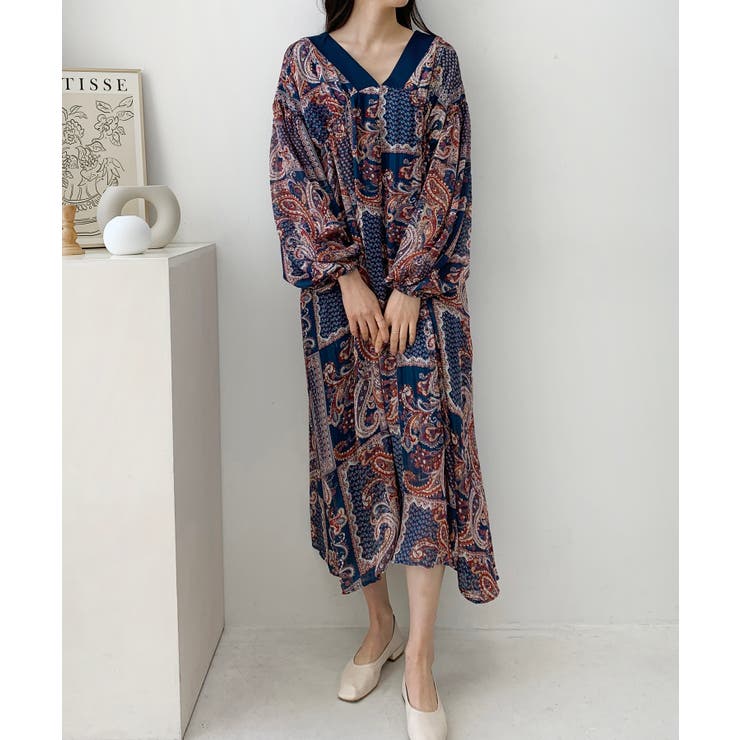 ペイズリーボリュームワンピース 品番 Jlbw Jewelobe ジュエローブ のレディースファッション通販 Shoplist ショップリスト