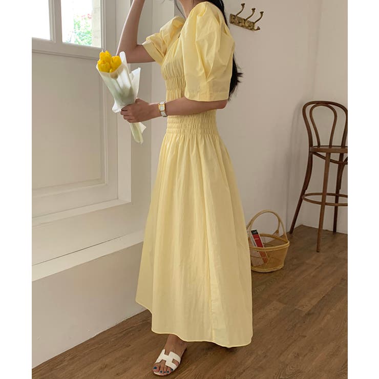 スクエアネックシャーリングフィットワンピース 韓国ファッション 品番 Jlbw Jewelobe ジュエローブ のレディースファッション通販 Shoplist ショップリスト