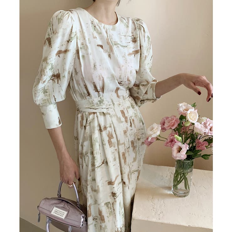 アートプリントウエストリボンワンピース 品番 Jlbw Jewelobe ジュエローブ のレディースファッション通販 Shoplist ショップリスト