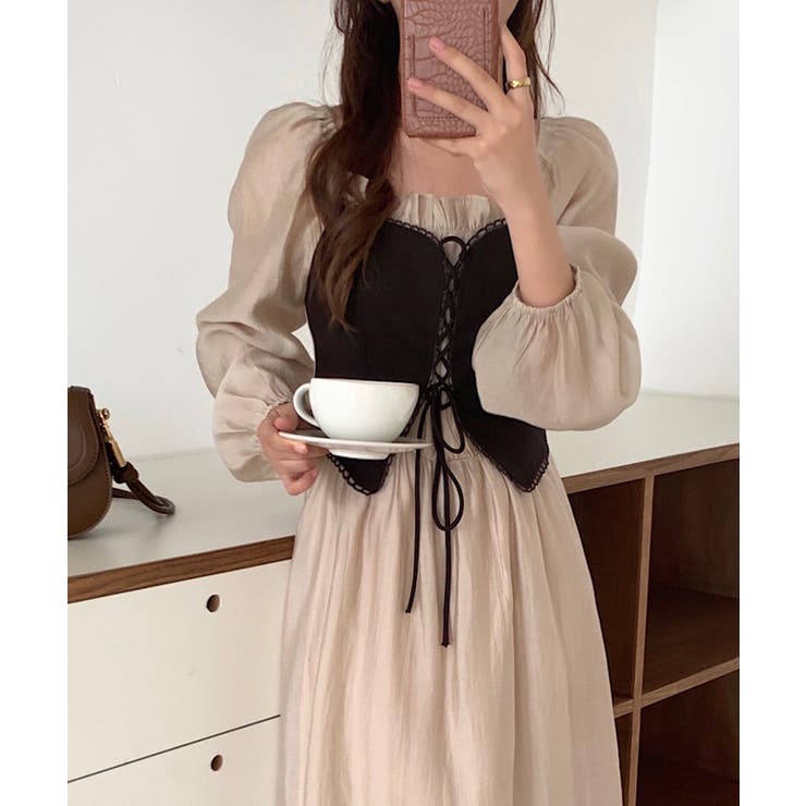 コルセット風ギャザースリーブサテンワンピース 品番 Jlbw Jewelobe ジュエローブ のレディースファッション通販 Shoplist ショップリスト