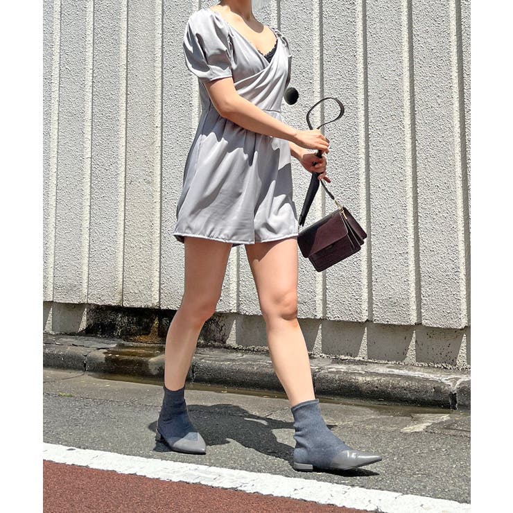 タックカシュクールショートオールインワン | Jewelobe | 詳細画像5 