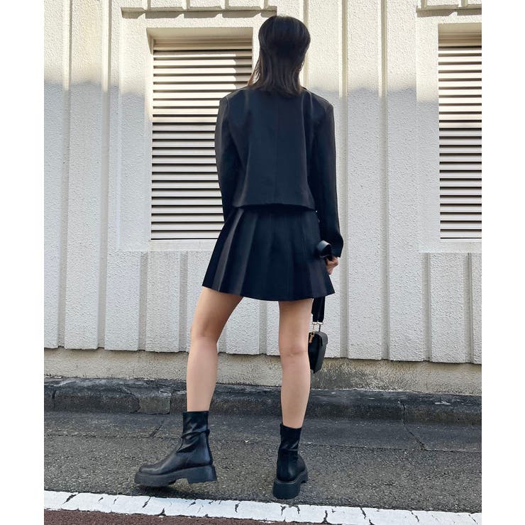コンパクトジャケット×プリーツミニスカートセットアップ | Jewelobe | 詳細画像13 