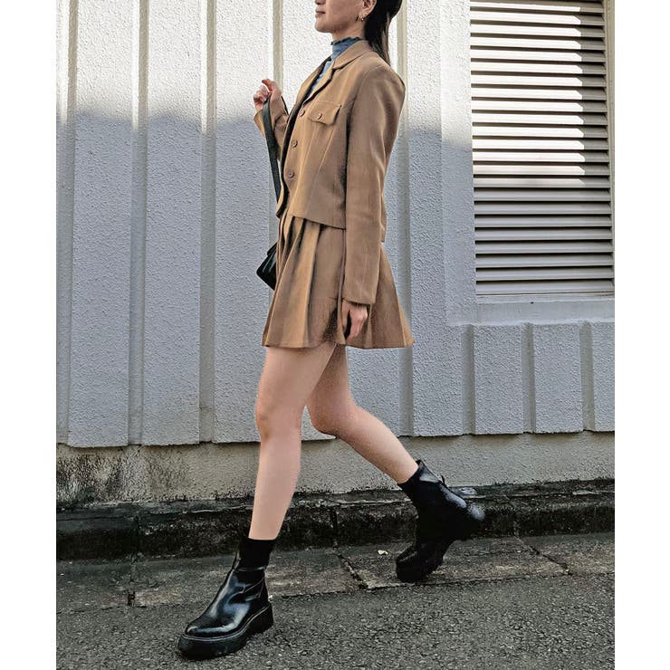 コンパクトジャケット×プリーツミニスカートセットアップ | Jewelobe | 詳細画像2 