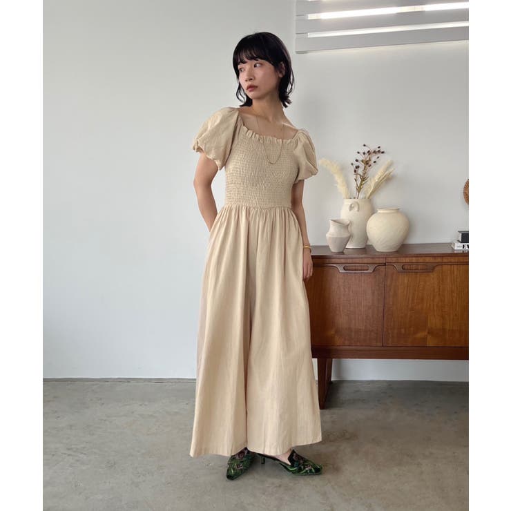 バルーンスリーブシャーリングオールインワン | Jewelobe | 詳細画像3 