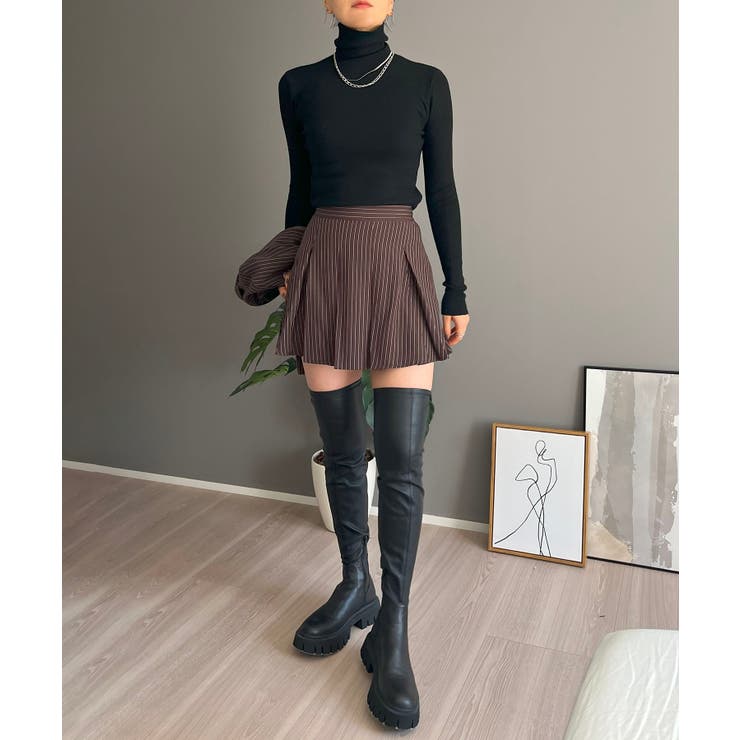 ピンストライプジャケット×プリーツスカート セットアップ | Jewelobe | 詳細画像11 