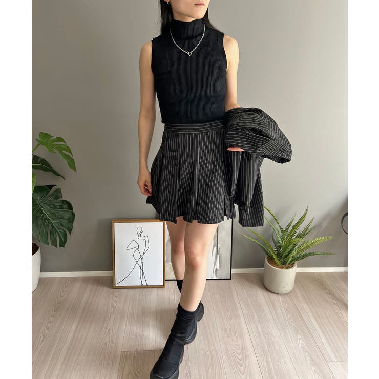 ピンストライプジャケット×プリーツスカート セットアップ | Jewelobe | 詳細画像23 