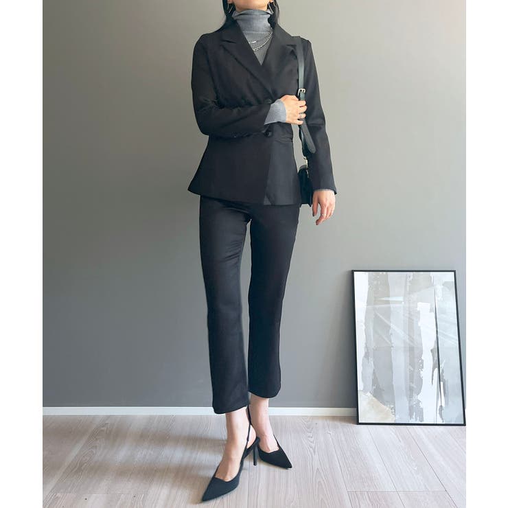 ダブルブレストジャケット＆タイトクロップドパンツスーツ | Jewelobe | 詳細画像14 