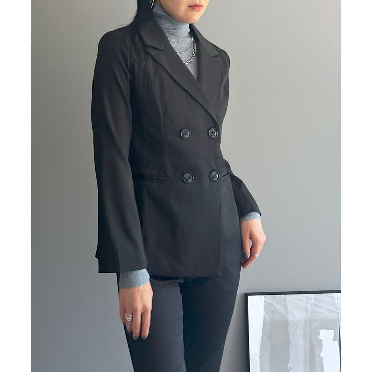 ダブルブレストジャケット＆タイトクロップドパンツスーツ | Jewelobe | 詳細画像20 