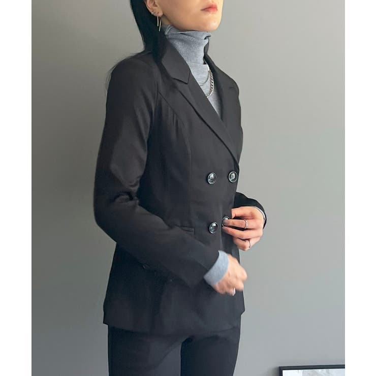 ダブルブレストジャケット＆タイトクロップドパンツスーツ | Jewelobe | 詳細画像22 