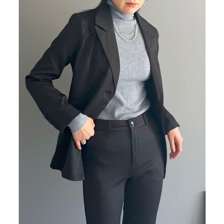 ダブルブレストジャケット＆タイトクロップドパンツスーツ | Jewelobe | 詳細画像24 