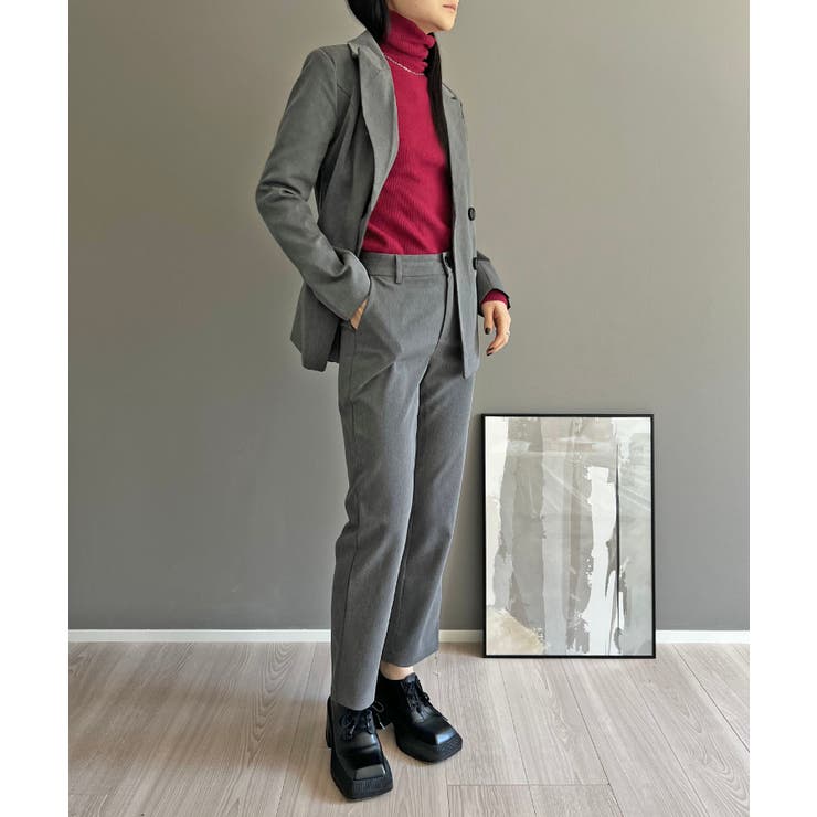 ダブルブレストジャケット＆タイトクロップドパンツスーツ | Jewelobe | 詳細画像3 