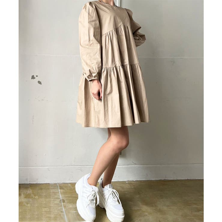 ティアードチュニックミニワンピース | Jewelobe | 詳細画像12 