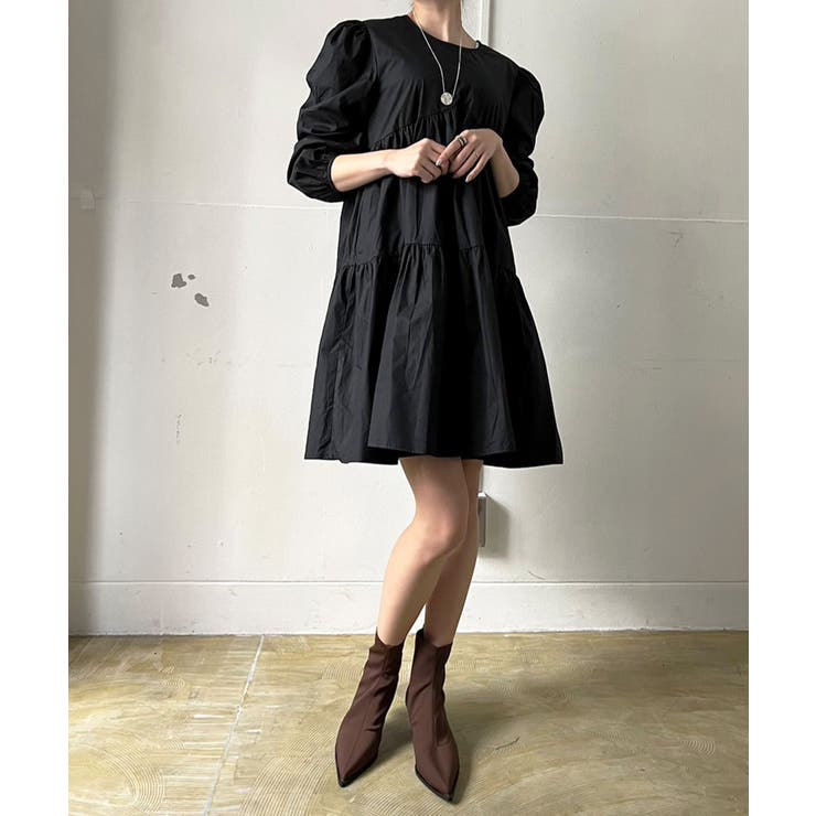 ティアードチュニックミニワンピース | Jewelobe | 詳細画像28 