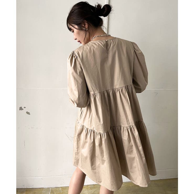 ティアードチュニックミニワンピース | Jewelobe | 詳細画像8 