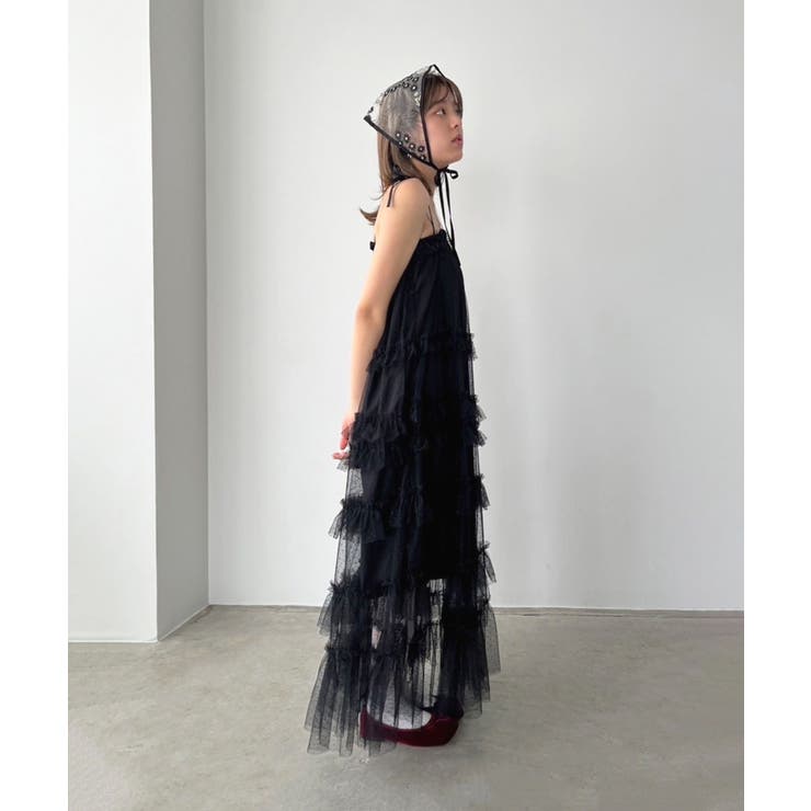 ドットチュールフリルボリュームワンピース | Jewelobe | 詳細画像11 