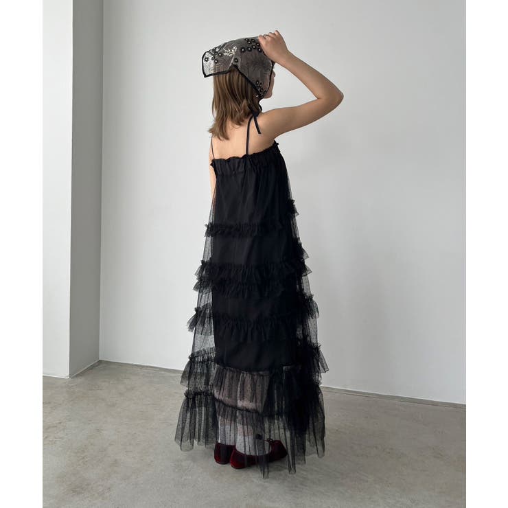 ドットチュールフリルボリュームワンピース | Jewelobe | 詳細画像13 