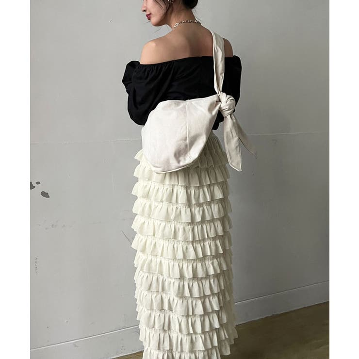 シフォンフリルロングスカート | Jewelobe | 詳細画像12 