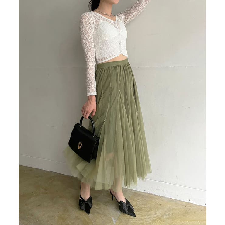 ポイントラインストーンチュールスカート | Jewelobe | 詳細画像15 