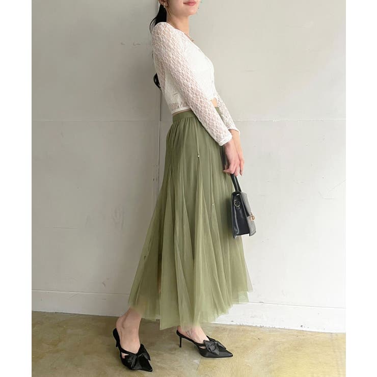 ポイントラインストーンチュールスカート | Jewelobe | 詳細画像16 