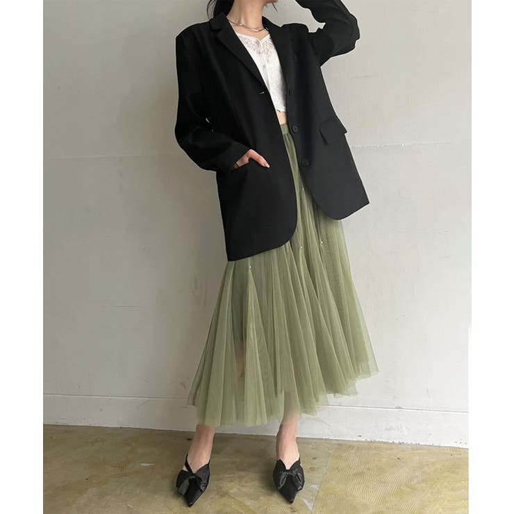 ポイントラインストーンチュールスカート | Jewelobe | 詳細画像19 