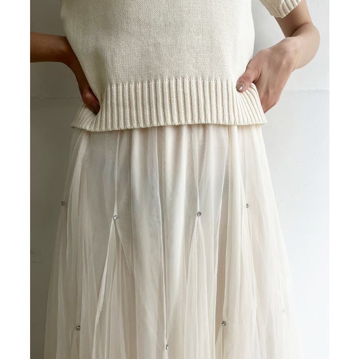 ポイントラインストーンチュールスカート | Jewelobe | 詳細画像3 