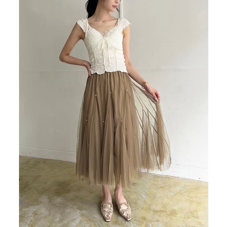 ポイントラインストーンチュールスカート | Jewelobe | 詳細画像32 