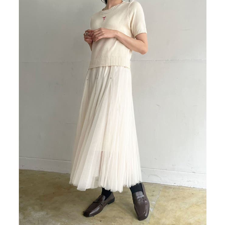 ポイントラインストーンチュールスカート | Jewelobe | 詳細画像8 