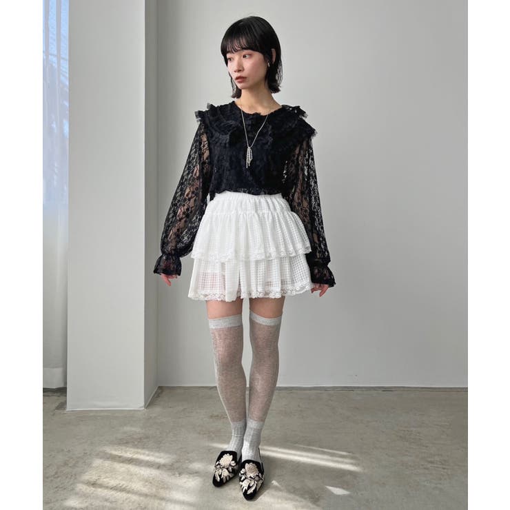 ギンガムチェックティアードミニスカート | Jewelobe | 詳細画像10 